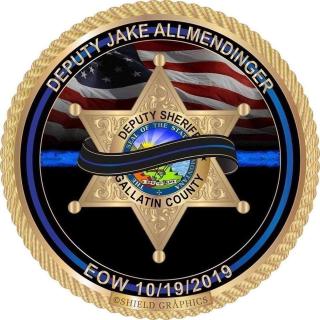 Gallatin County Deputy Jake Allmendinger memorial shield