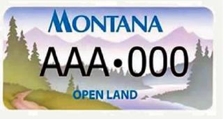 Open Lands License Plate
