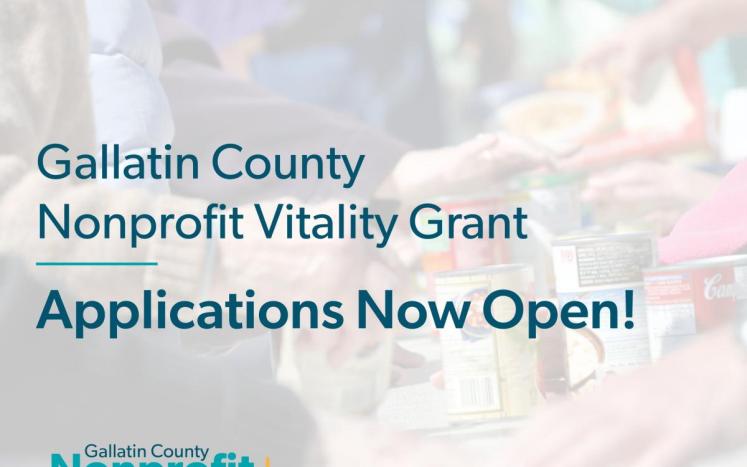Gallatin County Nonprofit Vitality Grant Applications Now Open